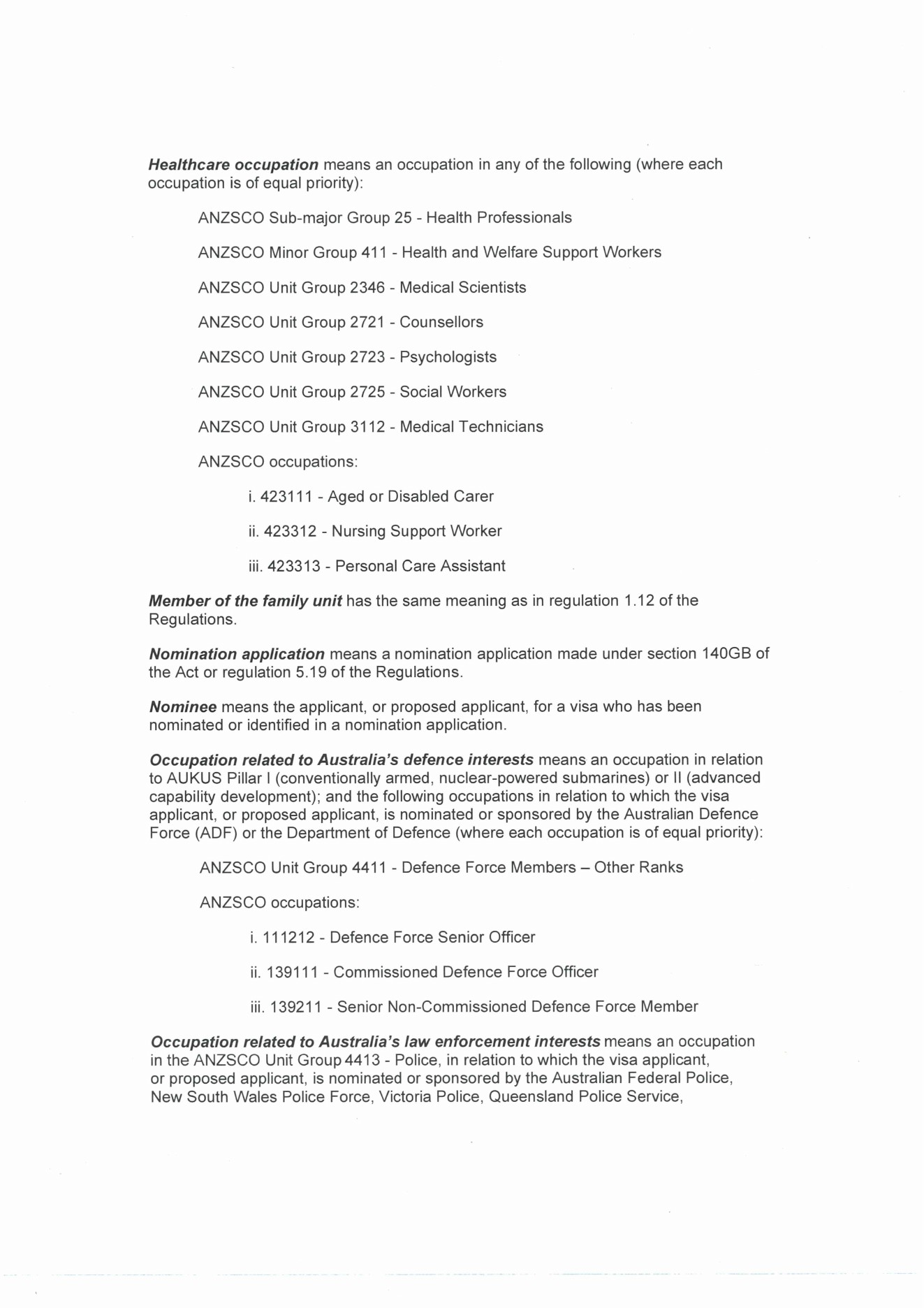 Ministerial Direction 119, official page 4 of 8