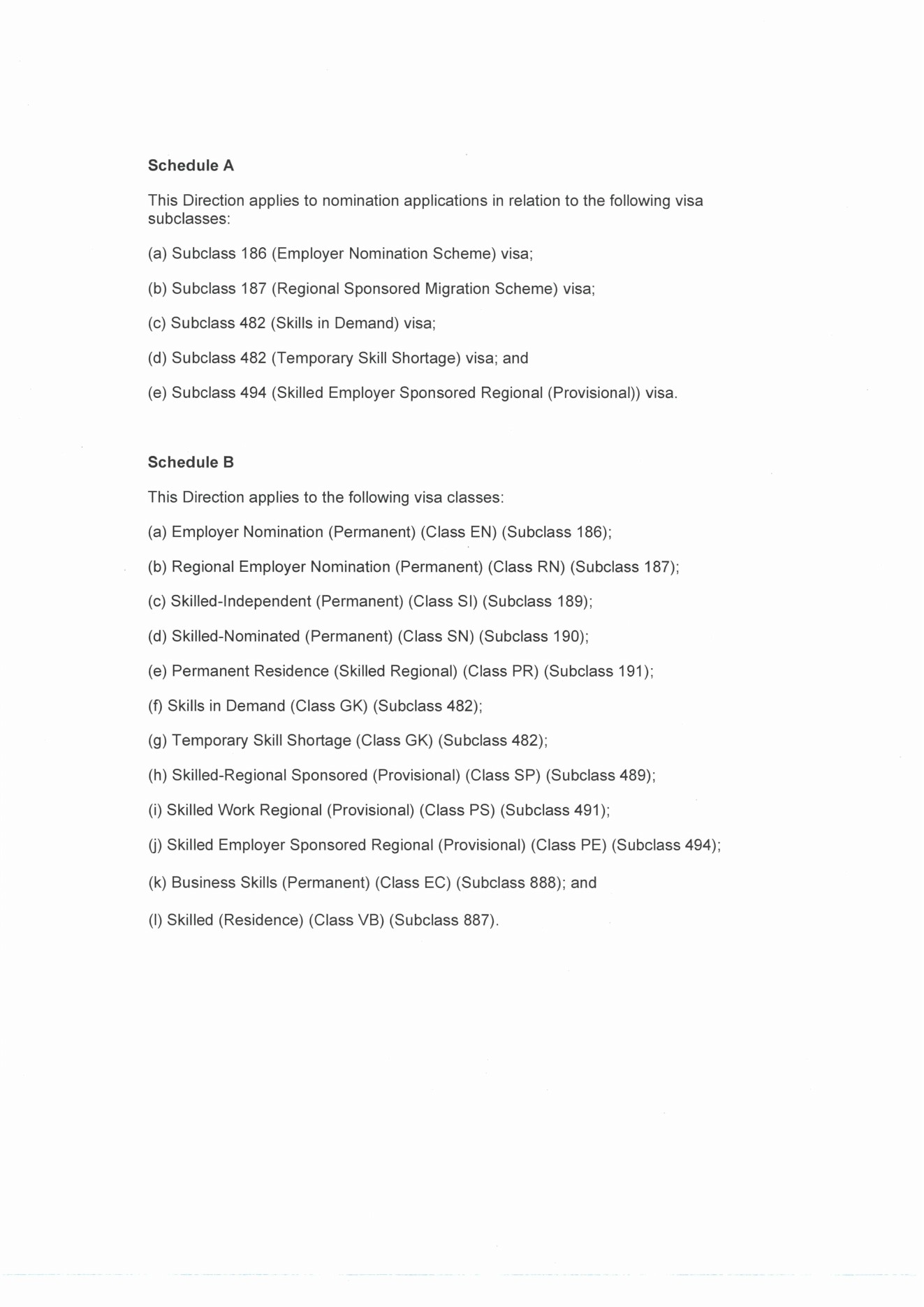 Ministerial Direction 119, official page 8 of 8