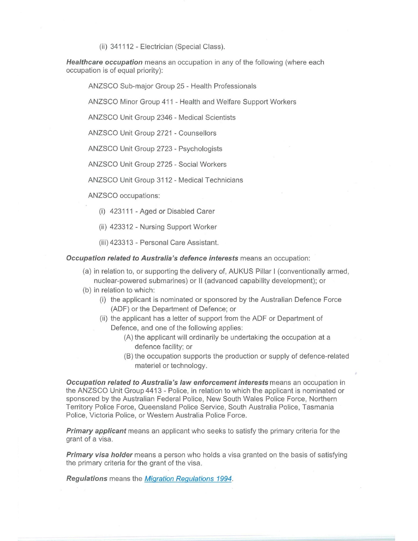 Ministerial Direction 121, official page 4 of 7
