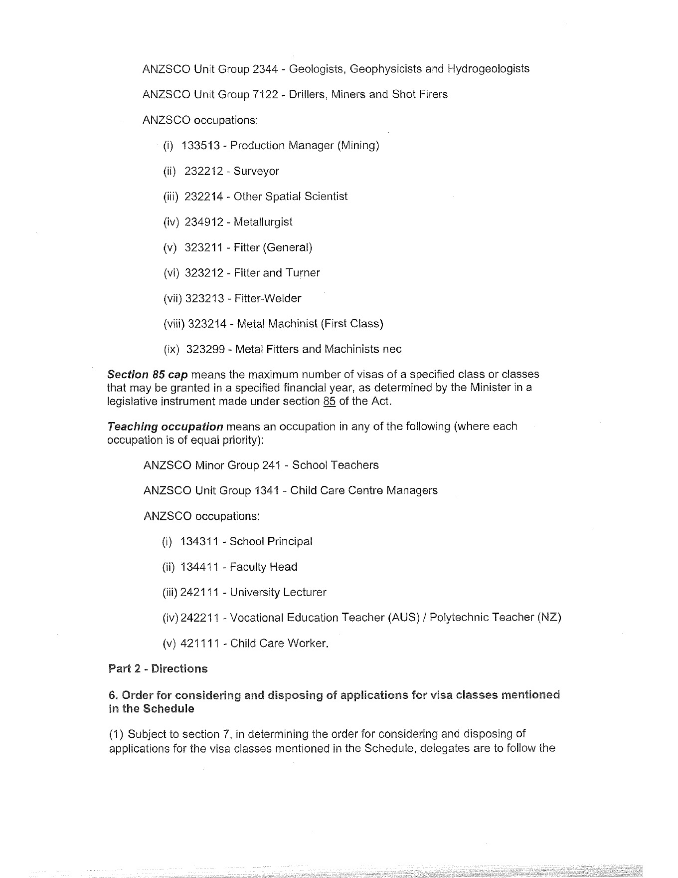 Ministerial Direction 122, official page 5 of 7